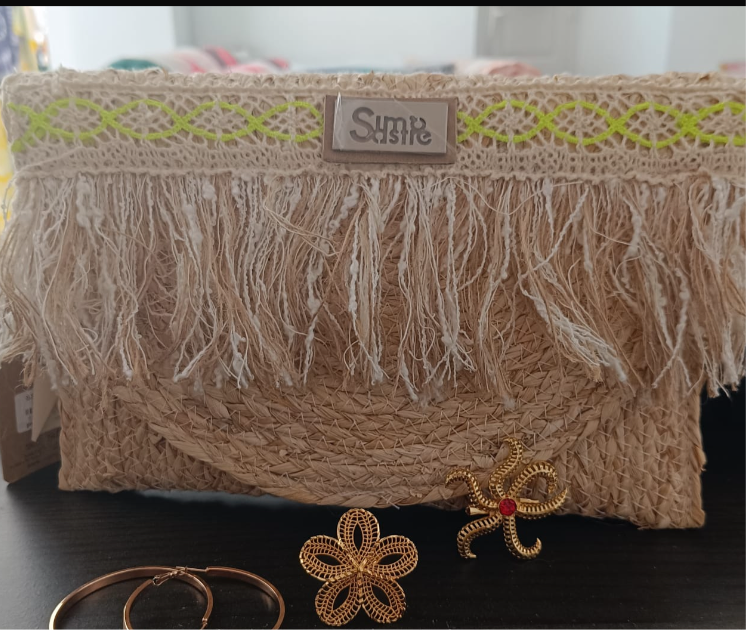 Sac à main beige